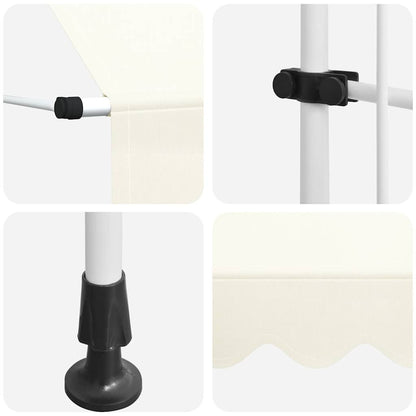 Einziehbare Markise Handbetrieben 250 cm Cremeweiß