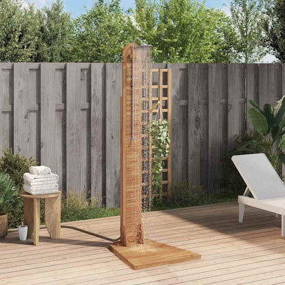 Gartendusche Massivholz Teak 70x75x204 cm