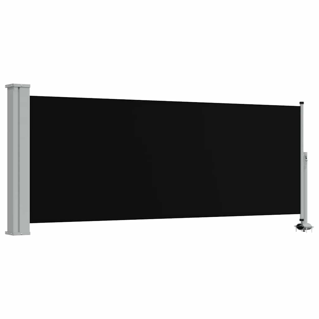 Ausziehbare Seitenmarkise 100 x 300 cm Schwarz