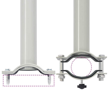 Ausziehbare Seitenmarkise 120x300 cm Schwarz