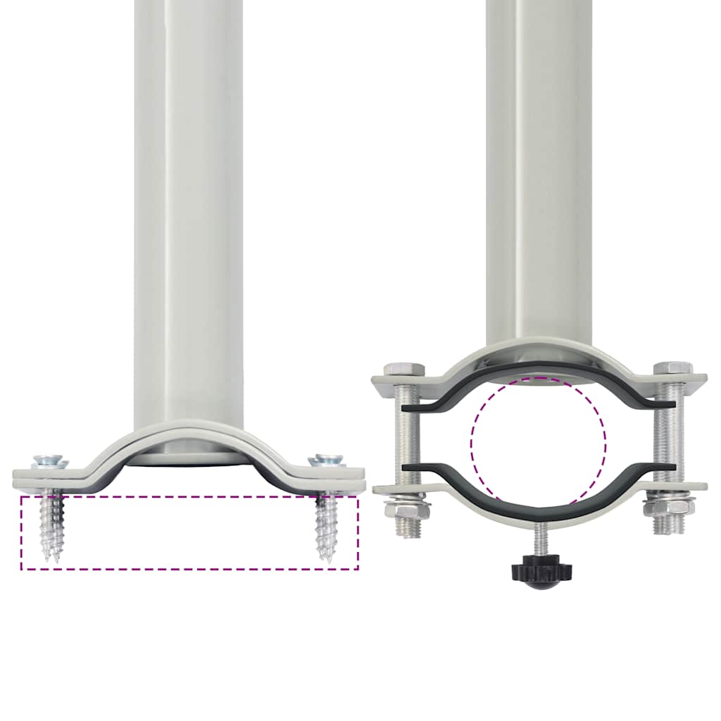 Ausziehbare Seitenmarkise 120x300 cm Creme