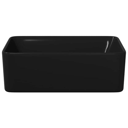 Waschbecken 40 x 30 x 13 cm Keramik Schwarz