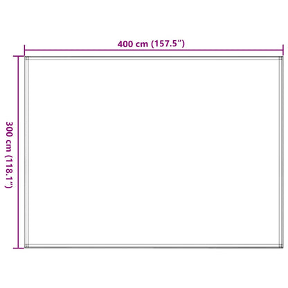 Zeltteppich 300 x 400 cm HDPE Grün