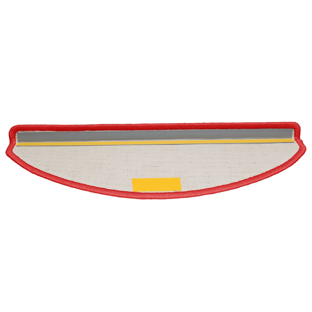 Stufenmatten 15 Stk. 65x21x4 cm Rot Halbrund Groß
