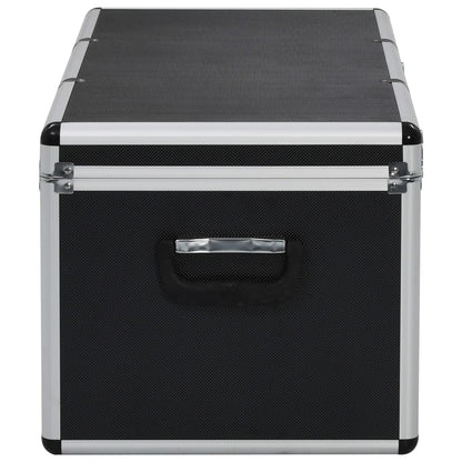 Aufbewahrungskoffer 3 Stk. Schwarz Aluminium