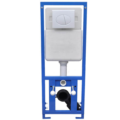 Hänge-Toilette mit Einbau-Spülkasten Keramik Schwarz