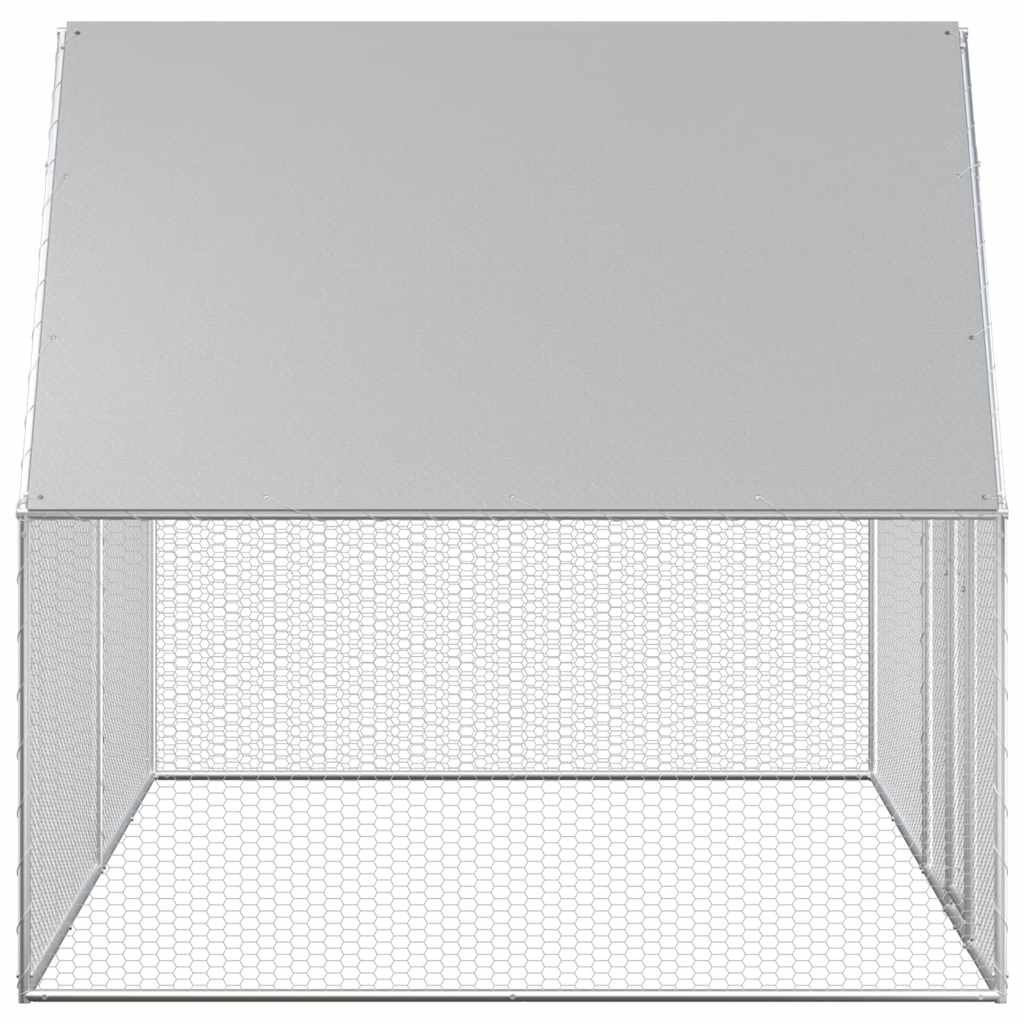 Hühnerstall 4x2x2 m Verzinkter Stahl