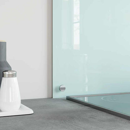 Küchenrückwand Weiß 70x60 cm Hartglas