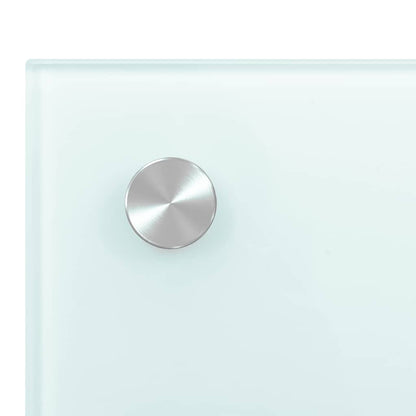 Küchenrückwand Weiß 100x60 cm Hartglas