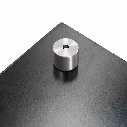 Küchenrückwand Schwarz 80x50 cm Hartglas