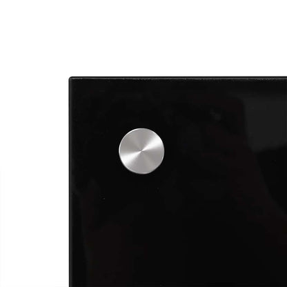 Küchenrückwand Schwarz 80x50 cm Hartglas