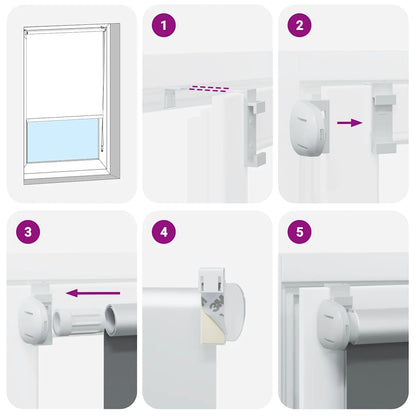 Verdunkelungsrollo 144,4 x 175 cm, Stoffbreite 140 cm, Kaffeebraun