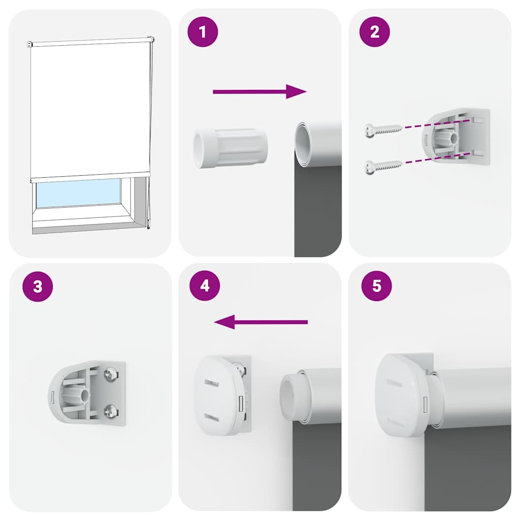 Verdunkelungsrollo 144,4 x 175 cm, Stoffbreite 140 cm, Kaffeebraun