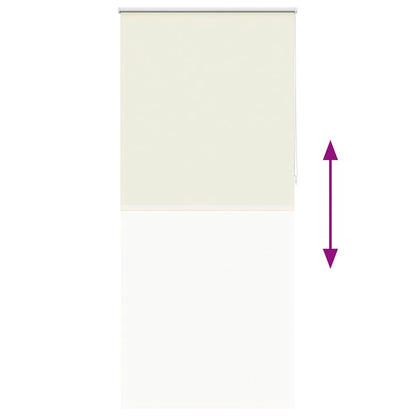 Verdunkelungsrollo 124,4 x 230 cm, Stoffbreite 120 cm, Gebrochen Weiß