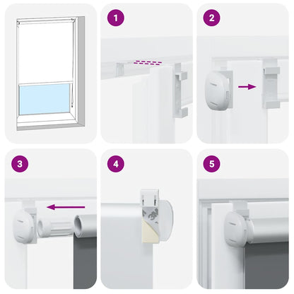 Verdunkelungsrollo 164,4 x 230 cm, Stoffbreite 160 cm, Kaffeebraun