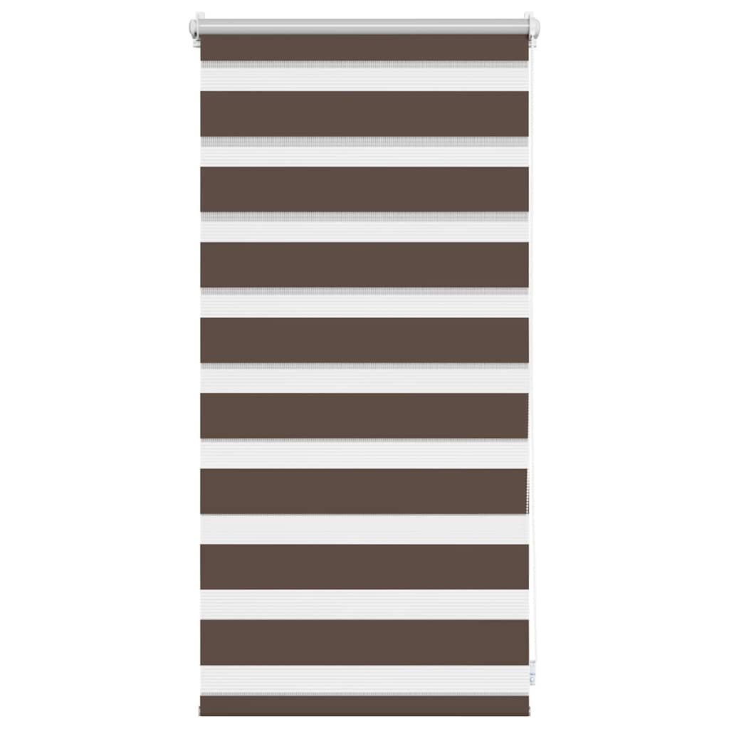 Zebra-Rollo 40,9 x 100 cm, Stoffbreite 36,7 cm, Kaffeebraun