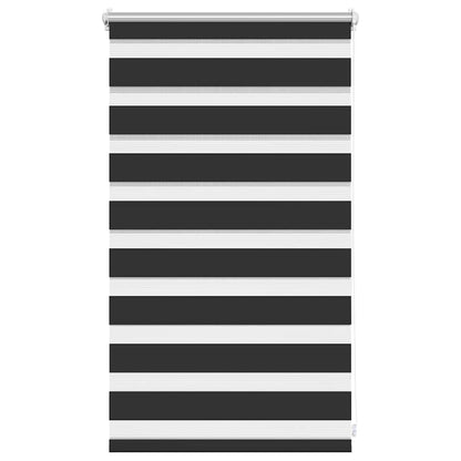 Zebra-Rollo 50,9 x 100 cm, Stoffbreite 46,7 cm, schwarz