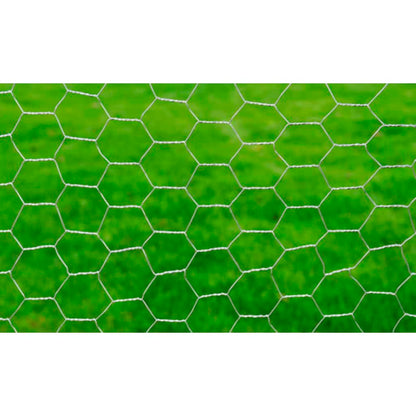 Drahtzaun für Hühner Verzinkter Stahl 25x1 m Silbern