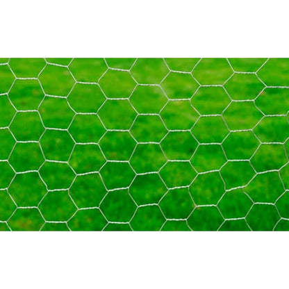 Drahtzaun für Hühner Verzinkter Stahl 25x1 m Silbern