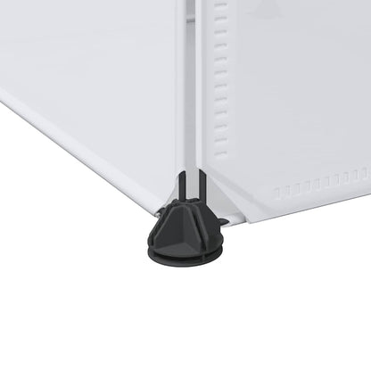 Modularer Schrank mit 9 Fächern 109x36,5x143 cm Weiß