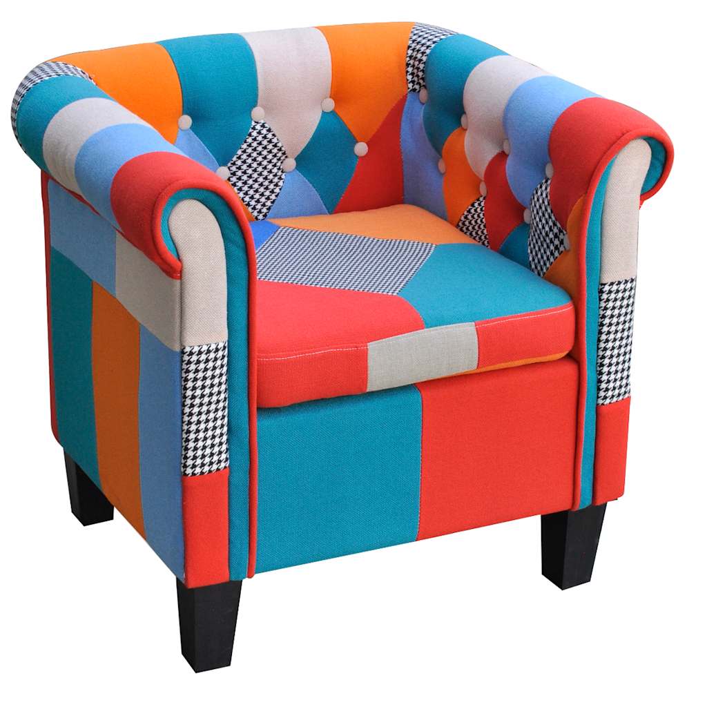 Sessel mit Patchwork-Design Stoff