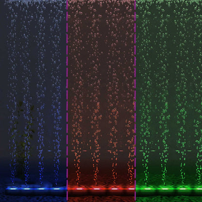 LED Aquarium Unterwasser-Leuchte Bubble Lampe RGB 32 cm