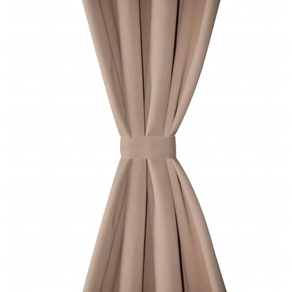 Verdunkelungs-Vorhänge mit Metallringen 135 x 245 cm Creme blackout