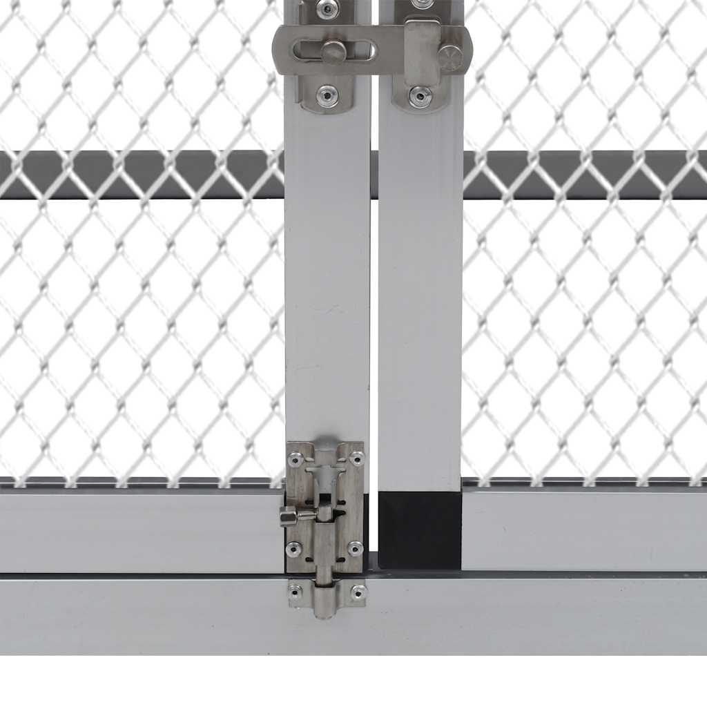 Hühnerstall mit Freilaufgehege und Nistkasten Aluminium