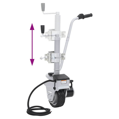 Stützrad Motorisiert Rangierhilfe für Anhänger 12V 350W