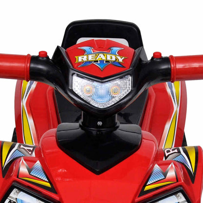 Rotes Aufsitz-Quad für Kinder mit Sound und Licht
