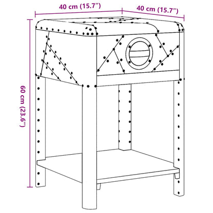 Nachttisch mit 1 Schublade Vintage Flieger Flugzeug Stil