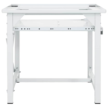 Waschmaschinen-Untergestell mit Ausziehbarer Ablage Weiß