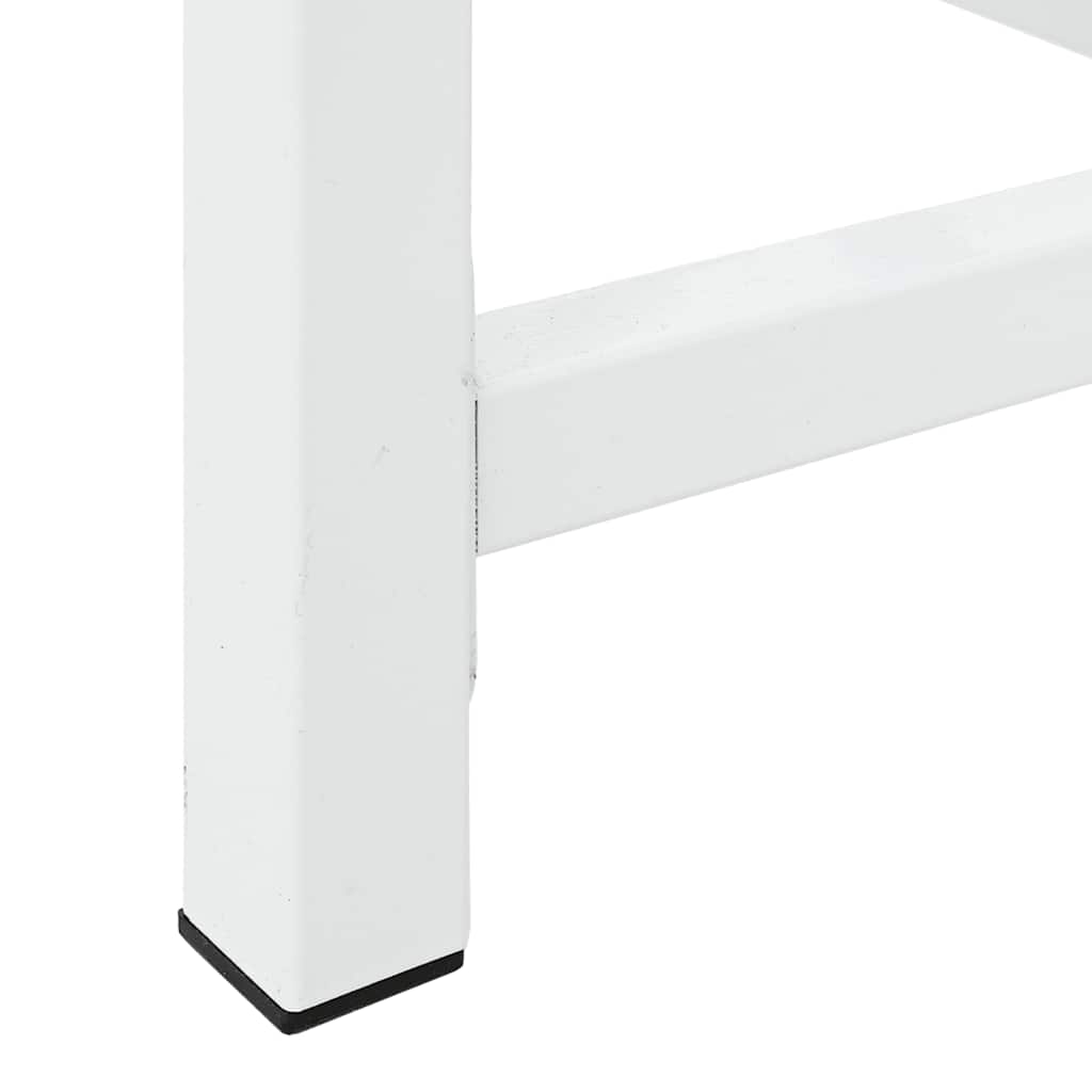 Waschmaschinen-Untergestell mit Ausziehbarer Ablage Weiß