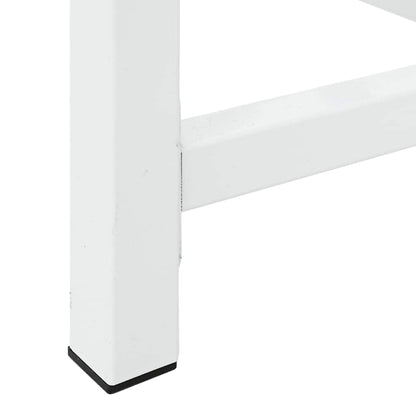 Waschmaschinen-Untergestell mit Ausziehbarer Ablage Weiß