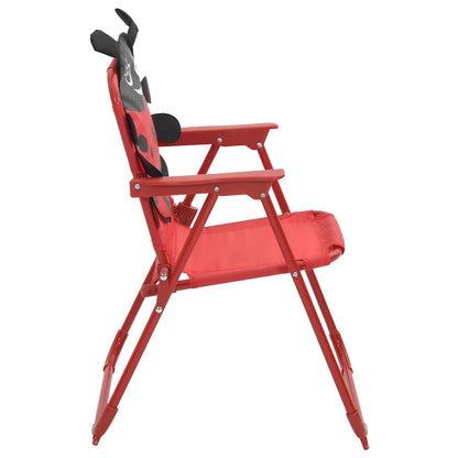 3-tlg. Garten-Bistro-Set für Kinder mit Sonnenschirm Rot