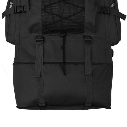 Armee-Style Rucksack XXL 100 L Schwarz