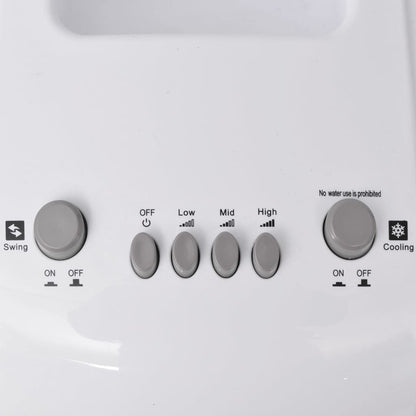 Tragbarer Luftkühler 80 W 4 L 25x26x56 cm