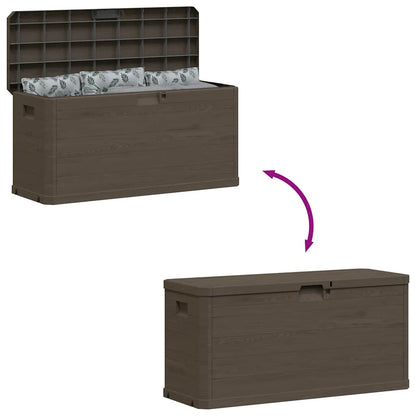 Garten-Aufbewahrungsbox 280 L Braun