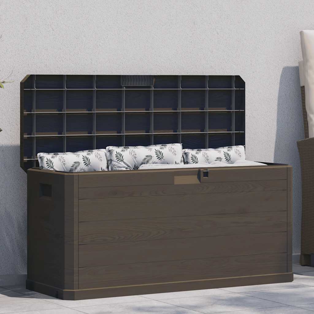 Garten-Aufbewahrungsbox 280 L Braun