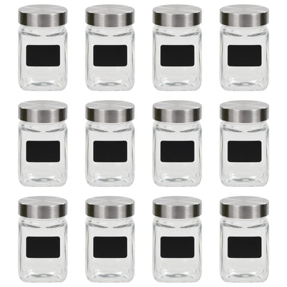 Vorratsgläser mit Aufkleber 12 Stk. 300 ml