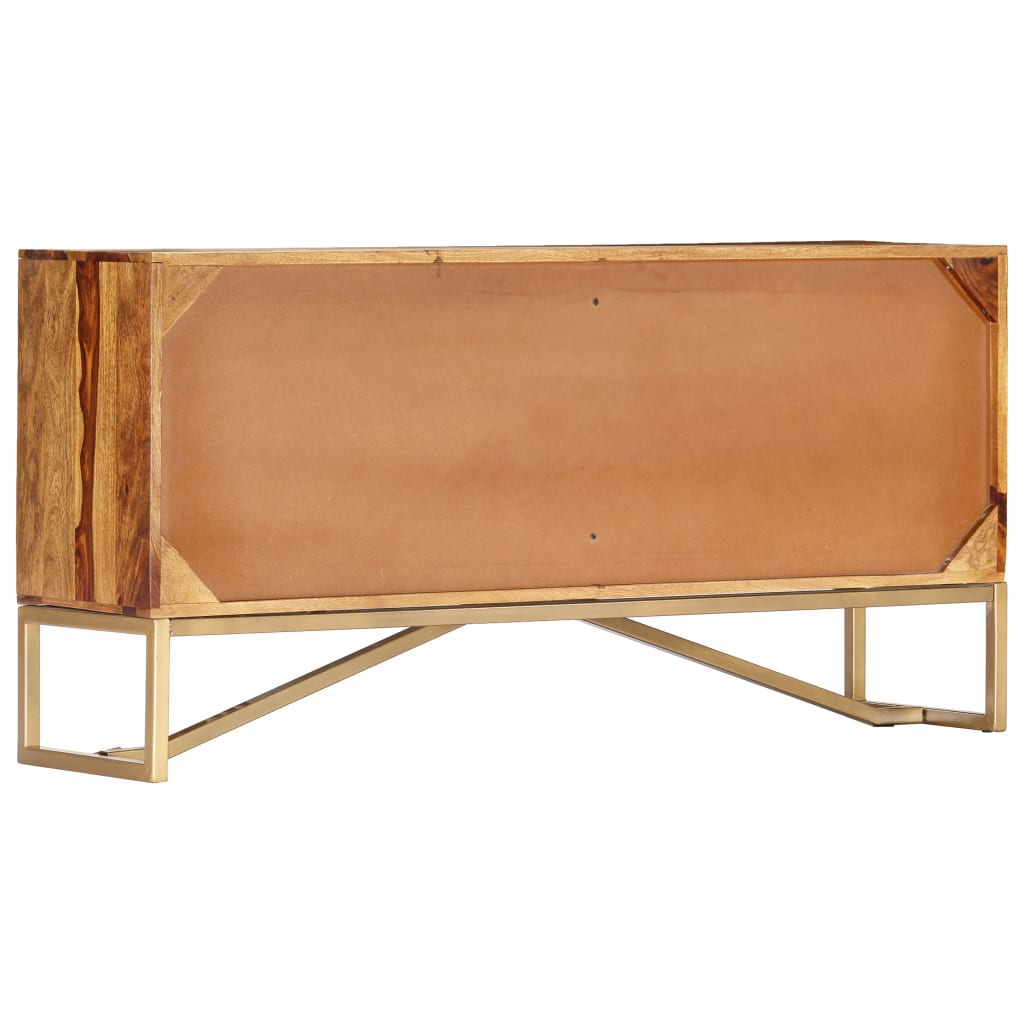 Sideboard 118x30x60 cm Massivholz Akazie
