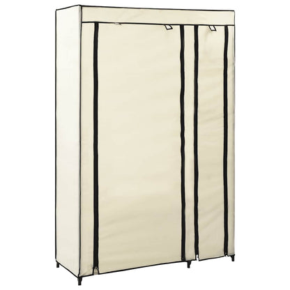 Faltschränke 2 Stk. Creme 110x45x175 cm Stoff