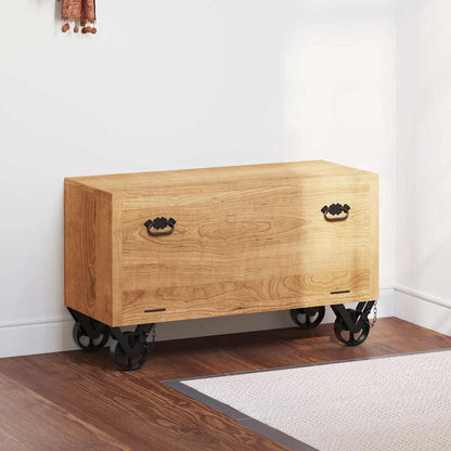 Schuhschrank 86 x 35 x 55 cm Massivholz Mango