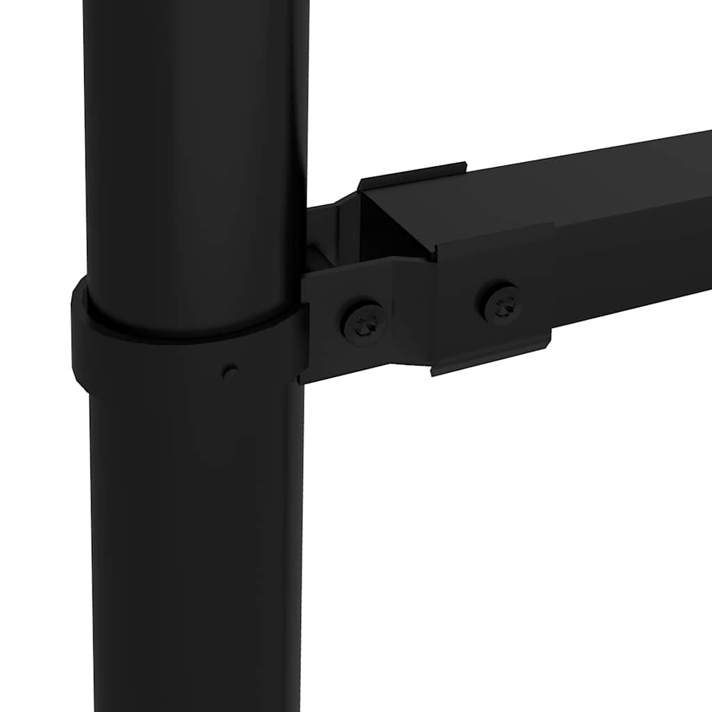 Gartenzaun Woerden mit Speerspitze Stahl 170 x 125 cm Schwarz