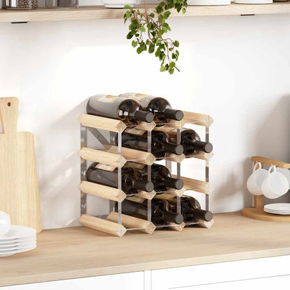Weinregal für 12 Flaschen Massivholz Kiefer