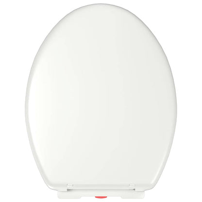 Toilettensitz mit Absenkautomatik und Quick-Release-Design Weiß