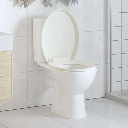 Toilettensitz mit Absenkautomatik und Quick-Release-Design Weiß