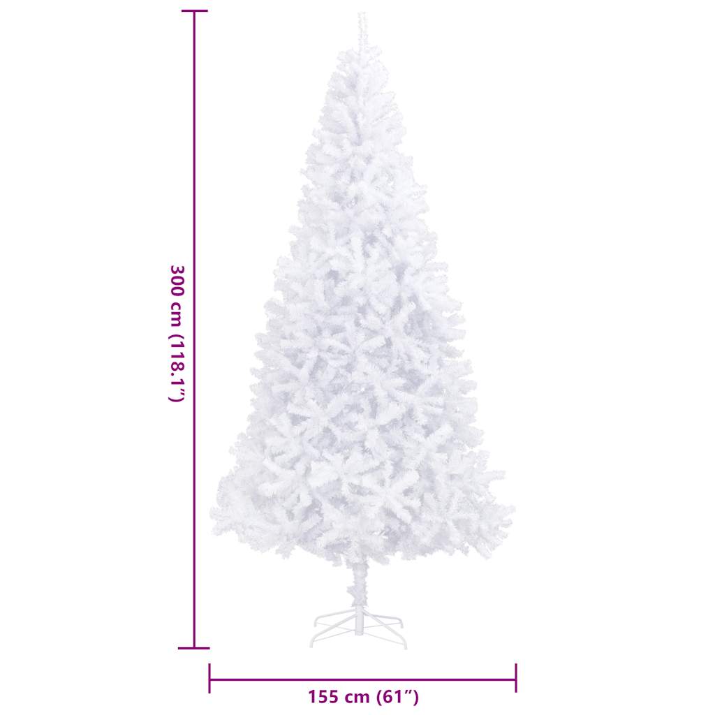 Künstlicher Weihnachtsbaum 300 cm Weiß