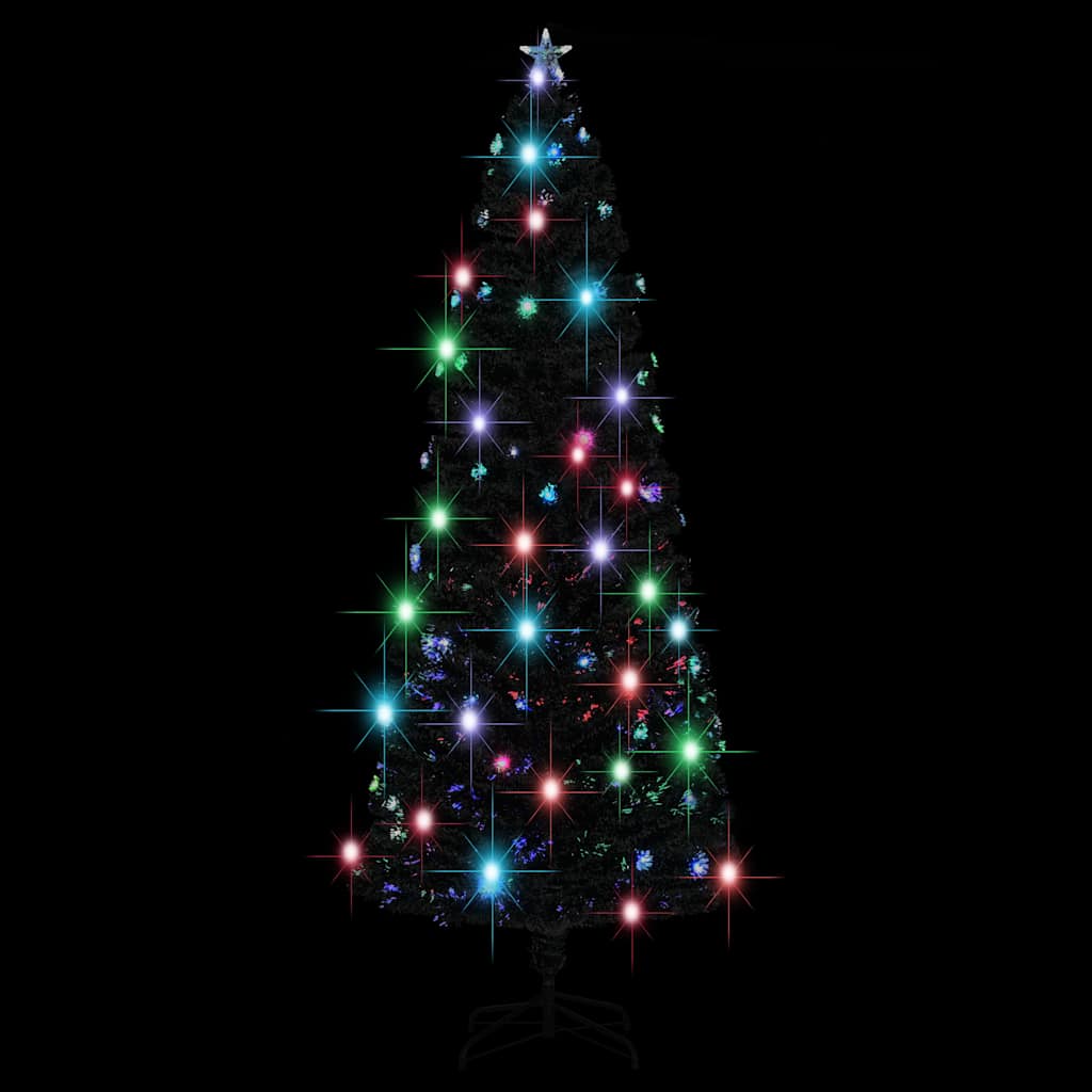 Vorbeleuchteter Weihnachtsbaum mit Ständer und LED 240 cm Glasfaser