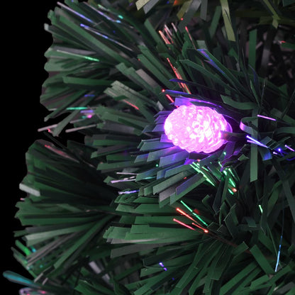 Vorbeleuchteter Weihnachtsbaum mit Ständer und LED 120 cm Glasfaser